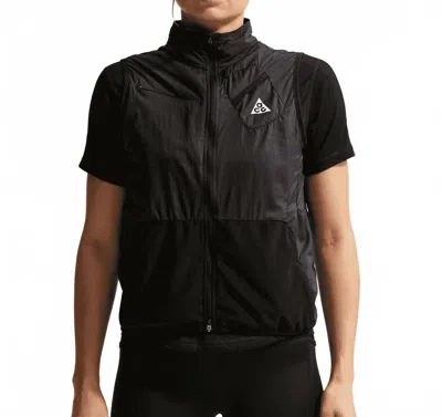 Nike Acg Gilet Vest In Black/summit White