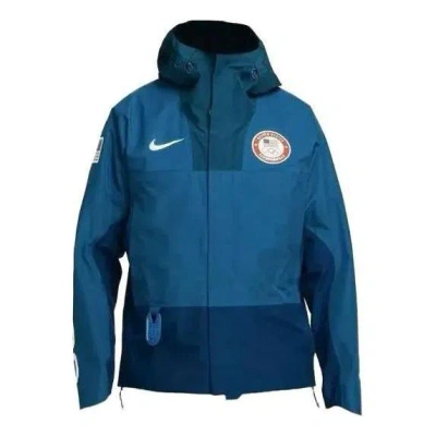 Nike Acg Goretex Usa Olympic Chain Of Craters Jacket 'blue'
