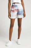 Nike Acg High Waist Shorts In Light Armory Blue/white