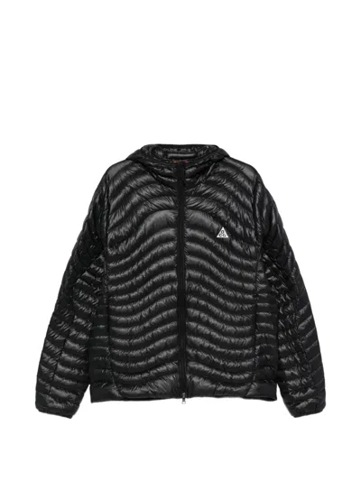 Nike Acg Hooded Quilted Jacket In Black