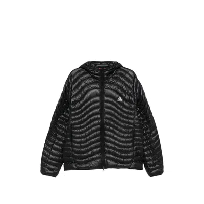 Nike Acg Hooded Quilted Jacket In Black