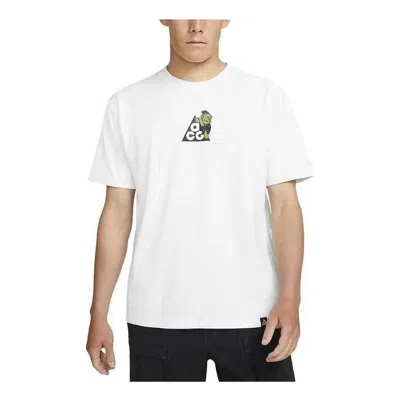 Nike Acg Iceland Map Short Sleeve T-shirt Asia Sizing 'summit White'