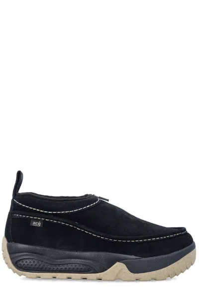 Nike Acg Izy Suede Sneakers With Rubber Sole In Black