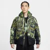 Nike Printed Down Jacket In Green