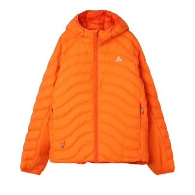 Pre-owned Nike Acg Lava Flow Therma-fit Adv Jacket 'safety Orange/summit White' | Men's Size M