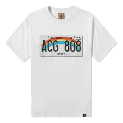 Nike Acg License Plate T-shirt 'summit White'