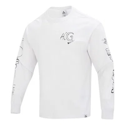 Nike Acg Logo Long T-shirt 'white'