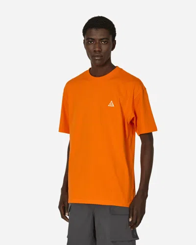 Nike Relaxed Fit Crew Neck T-shirt With Short Sleeves In Orange