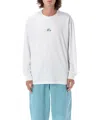 Nike Acg Lungs Embroidered Dri-fit Jersey T-shirt In White