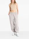 Nike Acg Lungs Logo-embroidered Fleece Track Pants In Gray