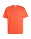 Nike Acg Man T-shirt Orange Size L Polyester, Cotton
