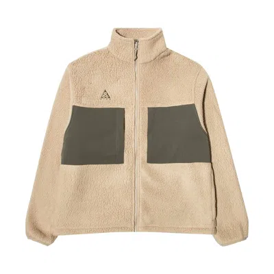 Pre-owned Nike Acg Microfleece Jacket 'khaki/cargo Khaki/cargo Khaki' | White | Men's Size S
