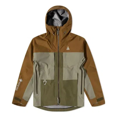 Nike Acg Misery Ridge Gore-tex Jacket 'brown Green' In Multi