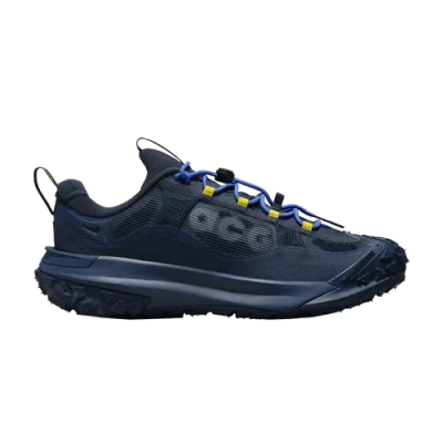 Pre-owned Nike Acg Mountain Fly 2 Low Gore-tex 'midnight Navy' Hf6245-400 In Light Carbon