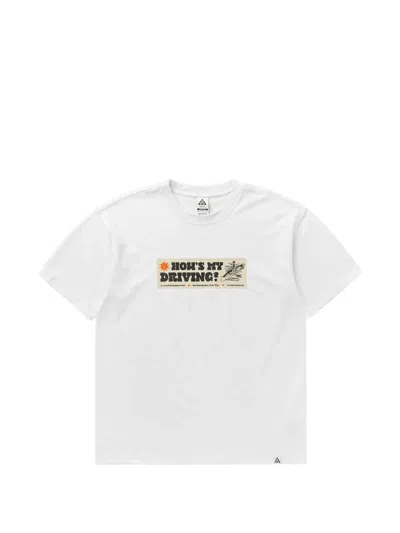 Nike Acg Oc Canoe Sticker Graphic-print T-shirt In White
