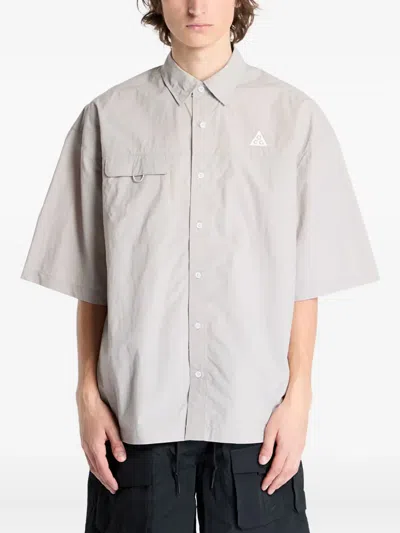 Nike Acg Orb Weaver Short-sleeve Shirt In Neutral