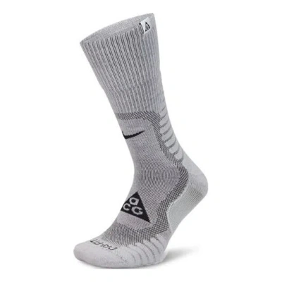 Nike Acg Outdoor Cushioned Crew Socks 'grey' In Gray
