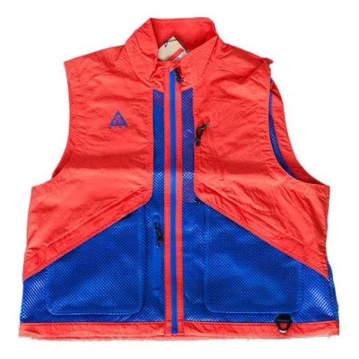 Nike Acg Outdoor Functional Sleeveless Vest Orange Blue Orangeblue In Multi
