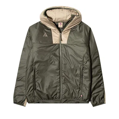 Pre-owned Nike Acg Primaloft Hooded Jacket 'cargo Khaki/khaki/string' | Green | Men's Size M