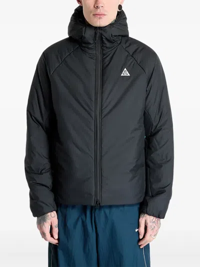Nike Acg "rope De Dope" Hooded Primaloft Jacket In Black