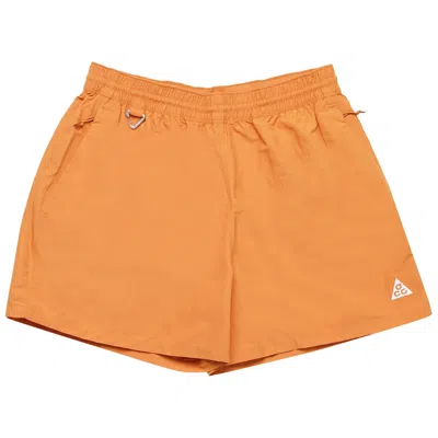 Pre-owned Nike Acg Shorts 'monarch/summit White' In Orange