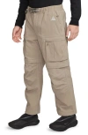 Nike Acg Smith Summit Convertible Cargo Pants In Khaki/light Iron Ore/white