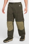 Nike Acg Smith Summit Convertible Cargo Pants In Green