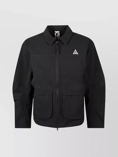 Nike Acg Smith Summit Long Sleeve Overshirt In Black