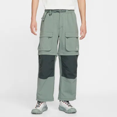 Nike Acg 'smith Summit' Men's Zip Cargo Trousers In Green