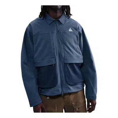 Nike Men's  Acg "smith Summit" Uv Jacket In Blue