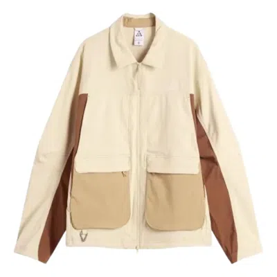 Nike Acg Smith Summit Uv Protection Relaxed Light Jacket 'beige' In Brown