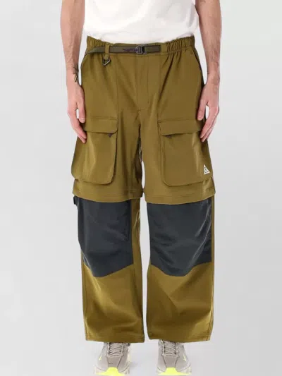 Nike Acg Smith Summit Zip Cargo Loose Shorts In Green