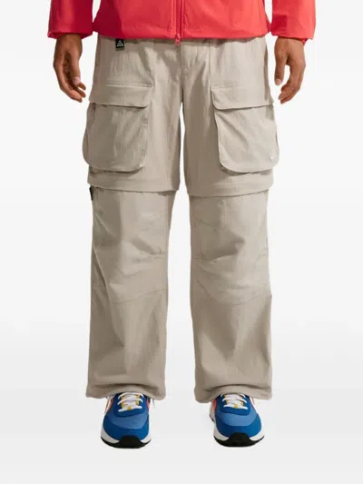 Nike Acg Smith Summit Zip Cargo Trousers In Gray