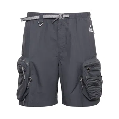 Pre-owned Nike Acg Snowgrass Cargo Shorts 'dark Smoke Grey/summit White' | Men's Size Xl