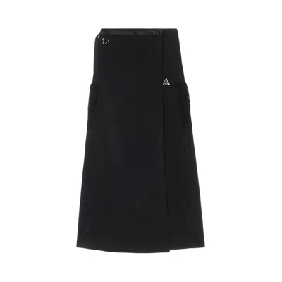 Pre-owned Nike Acg Snowgrass Uv Skirt 'black/summit White' | Women's Size S
