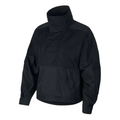 Nike Acg Stand Collar Half Zipper Jacket Black