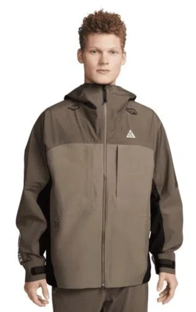 Pre-owned Nike Acg Storm-fit Adv Gore-tex Brown Jacket Mens Multi Sizes Dq5771-004