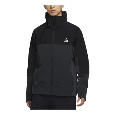Nike Acg Sun Farer Outdoor Solid Color Sports Hooded Jacket Black