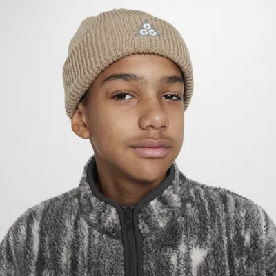 Nike Acg Terra Big Kids' Beanie In Brown