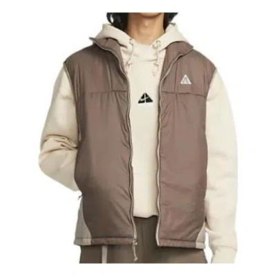 Nike Acg Therma Fit Adv Full Zip Vest 'rope De Dope' In Brown