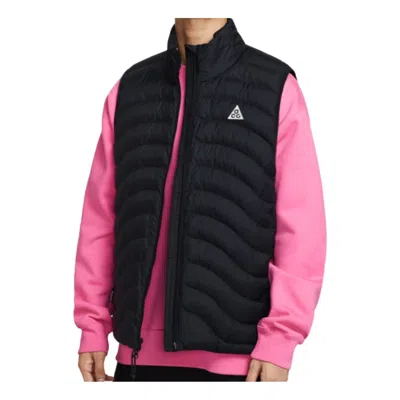 Nike Acg Therma-fit Adv Vest 'lava Flow' In Black