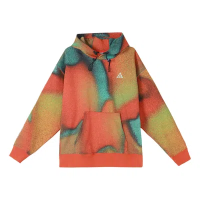 Nike Acg Therma-fit Hoodie Asia Sizing 'orange Green' In Brown