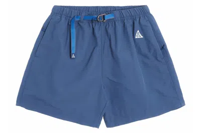 Pre-owned Nike Acg Trail Shorts Blue