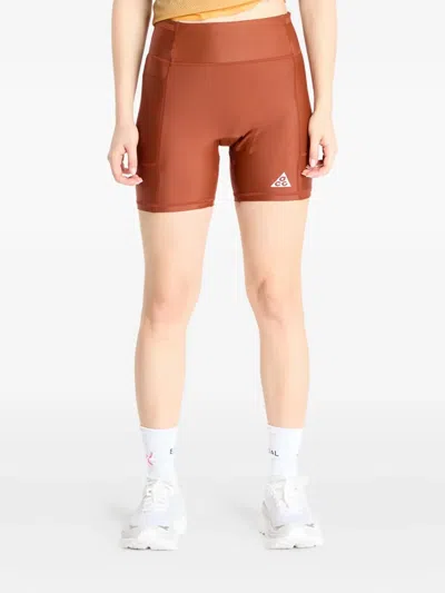 Nike Acg "tree Frog" Shorts In Brown