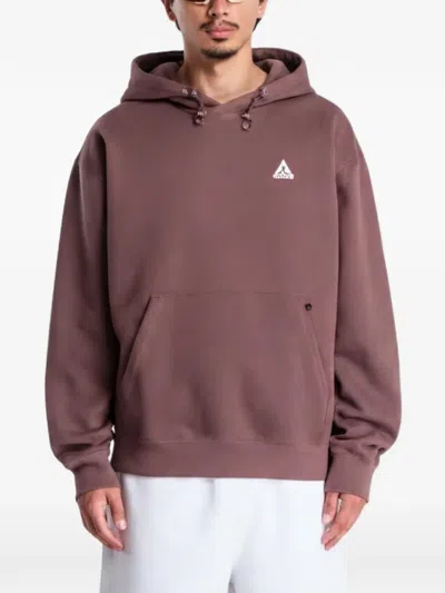 Nike Acg Tuff Fleece Hoodie In Brown