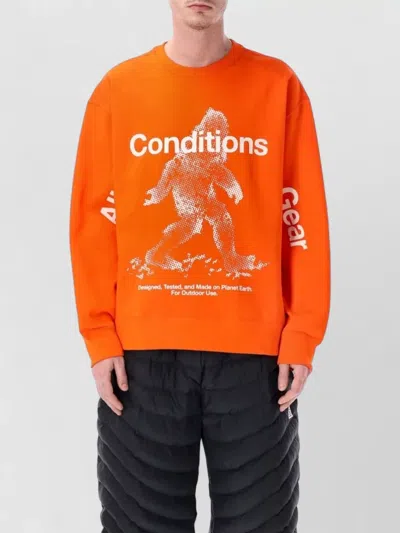 Nike Acg Tuff Fleece Therma Fit Sweatshirt In Orange
