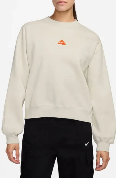 Nike Acg Tuff Fleece Therma-fit Sweatshirt In Neutral