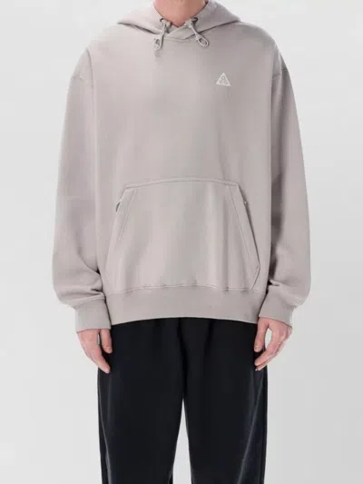 Nike Acg Tuff Therma Fit Fleece Hoodie In Gray