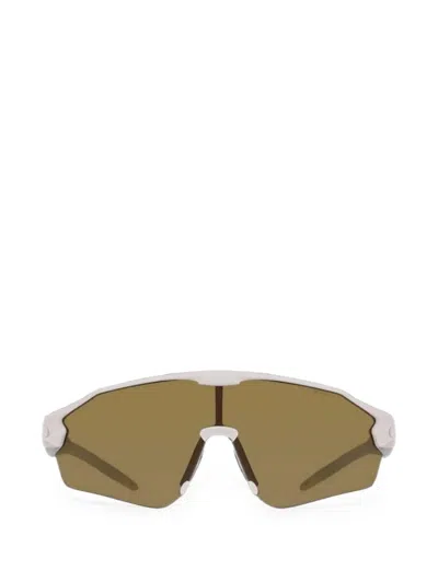 Nike Acg Vista Peak Geometric-frame Sunglasses In White
