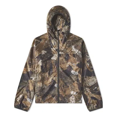 Nike Acg Cinder Cone Hooded Lightweight Jacket In Brown